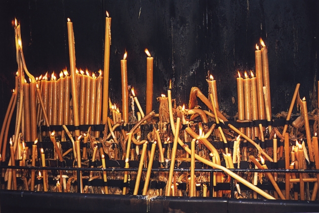 Fatima candles, Portugal by Nan Goldin, 1998